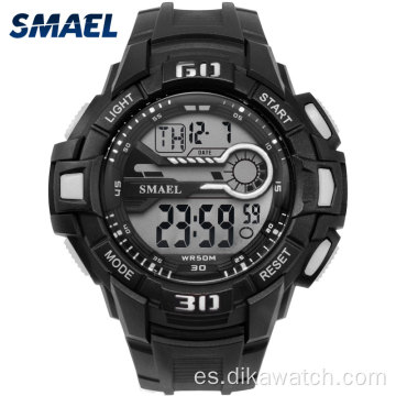 Reloj deportivo SMAEL para hombre Relojes de pulsera electrónicos LED